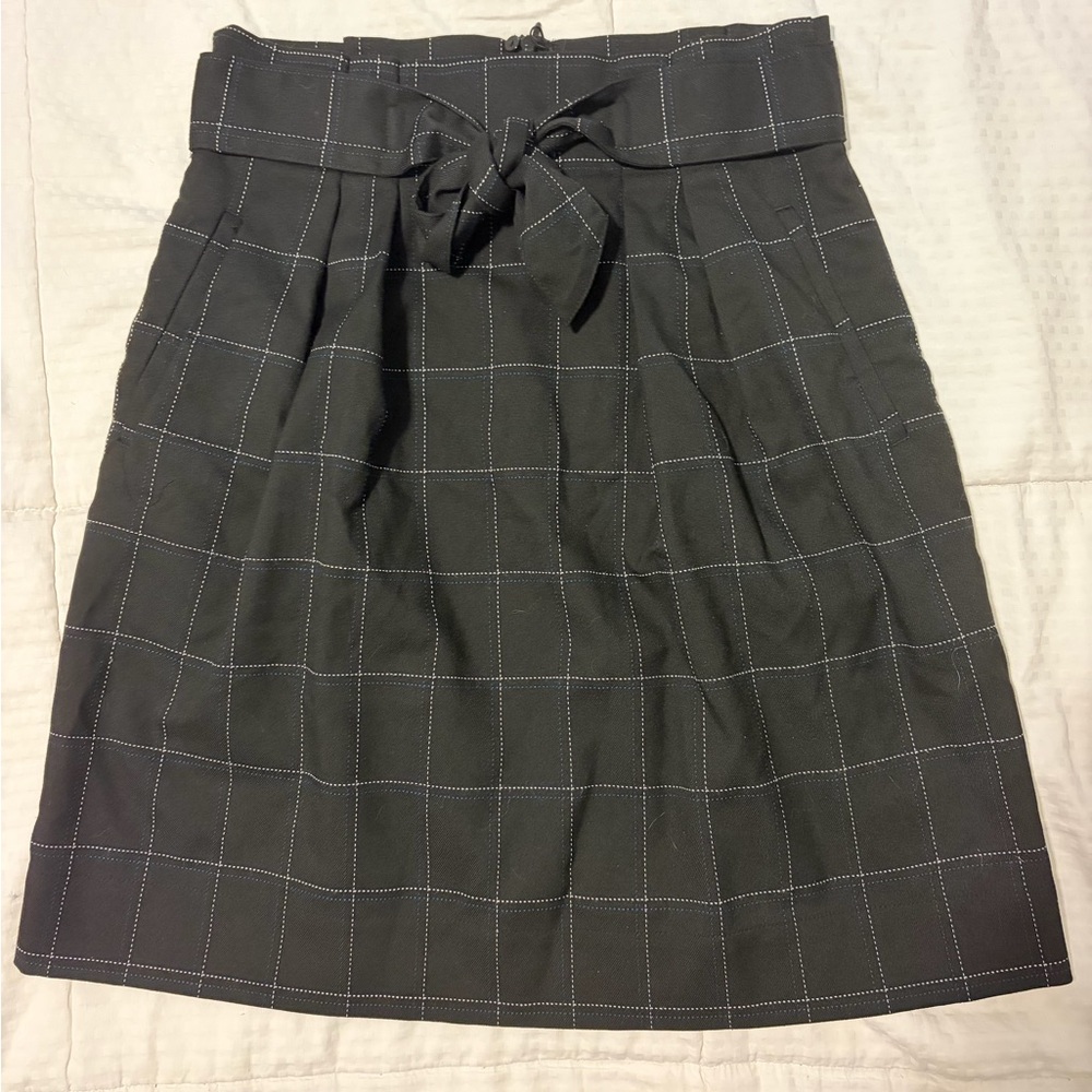 H&M Charcoal Checkered Skirt